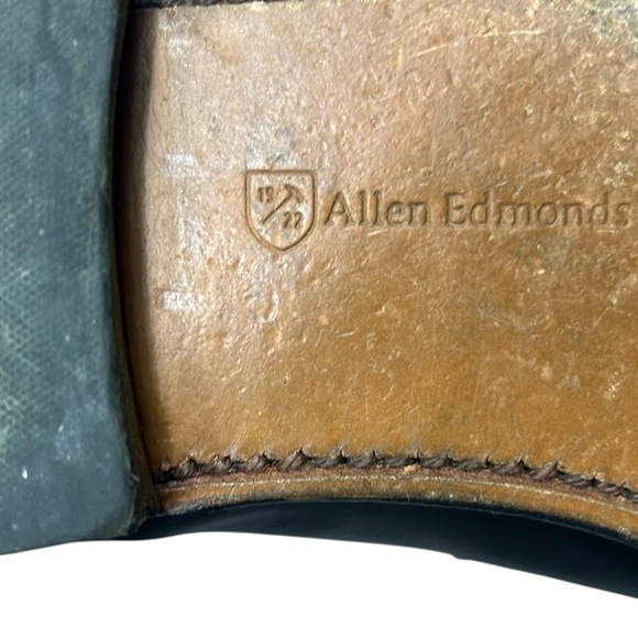 Allen Edmonds Lake Forest Loafers Shoes Black Leather Hand Crafted in USA Sz 12 - Picture 11 of 16